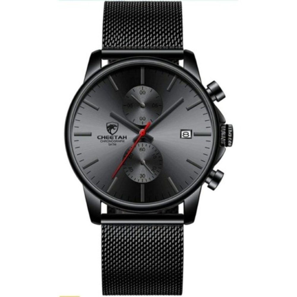 Men's Fashion Sport Quartz Analog Silver Watch - Picture 3 of 8